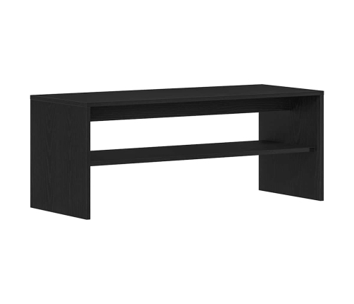 Mueble para TV madera contrachapada roble negro100x40x40 cm