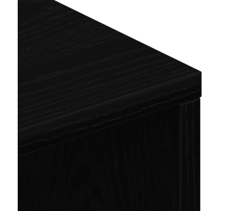 Mueble para TV madera contrachapada roble negro100x40x40 cm