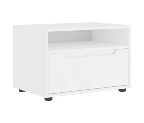 Mueble de TV VISNES blanco 60x40x38 cm madera de ingeniería