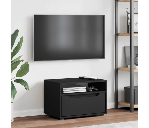 Mueble de TV VISNES negro 60x40x38 cm madera de ingeniería