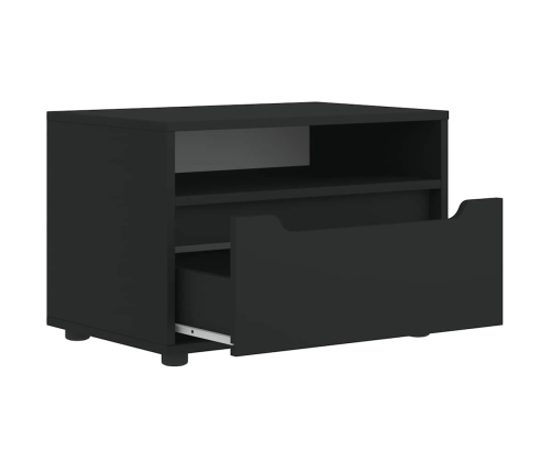 Mueble de TV VISNES negro 60x40x38 cm madera de ingeniería