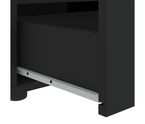 Mueble de TV VISNES negro 60x40x38 cm madera de ingeniería