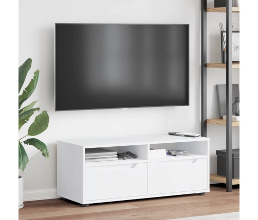 Mueble de TV VISNES blanco 100x40x38 cm madera de ingeniería