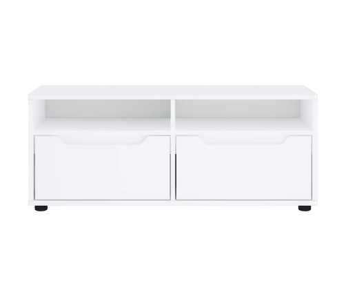 Mueble de TV VISNES blanco 100x40x38 cm madera de ingeniería