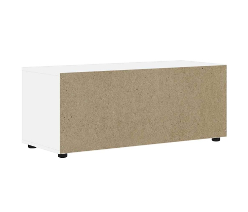 Mueble de TV VISNES blanco 100x40x38 cm madera de ingeniería