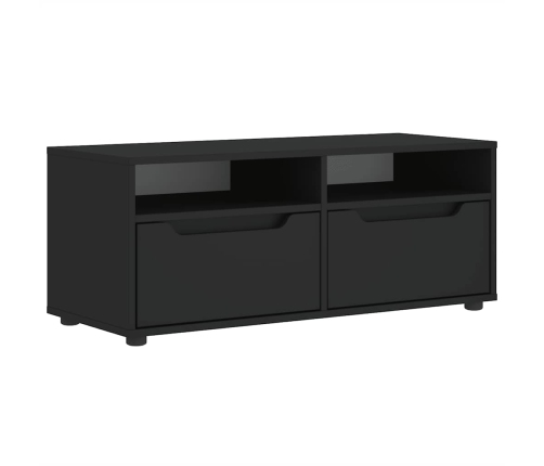 Mueble de TV VISNES negro 100x40x38 cm madera de ingeniería