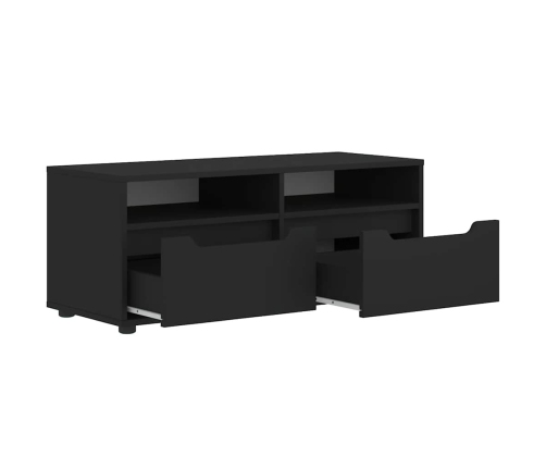 Mueble de TV VISNES negro 100x40x38 cm madera de ingeniería