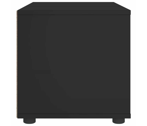 Mueble de TV VISNES negro 100x40x38 cm madera de ingeniería