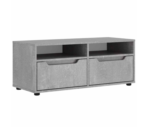 Mueble TV VISNES gris hormigón 100x40x38 cm madera ingeniería