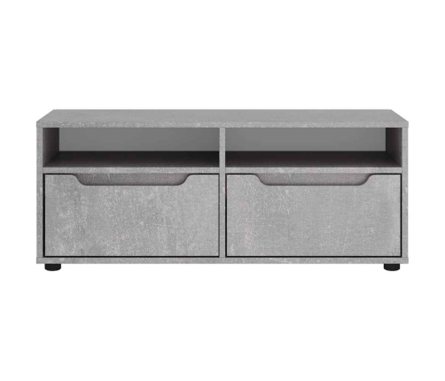 Mueble TV VISNES gris hormigón 100x40x38 cm madera ingeniería