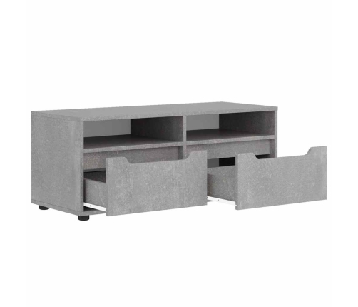 Mueble TV VISNES gris hormigón 100x40x38 cm madera ingeniería