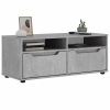 Mueble TV VISNES gris hormigón 100x40x38 cm madera ingeniería