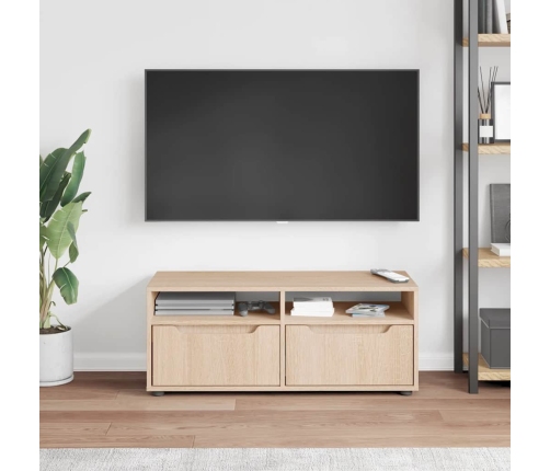 Mueble de TV VISNES roble sonoma 100x40x38 cm madera ingeniería