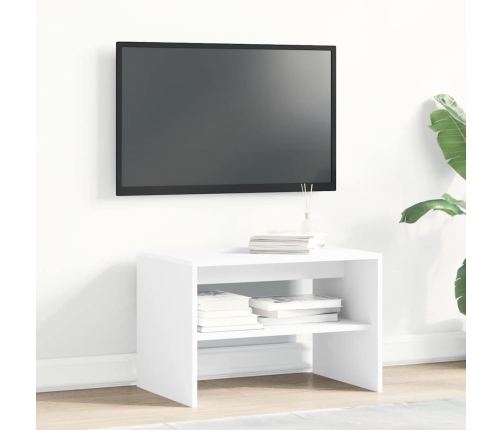 Mueble para TV madera contrachapada blanco 60x40x40 cm