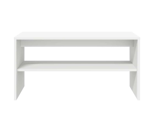 Mueble para TV madera contrachapada blanco 60x40x40 cm