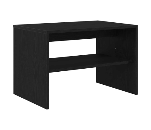 Mueble de TV madera de ingeniería roble negro 60x40x40 cm