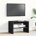 Mueble de TV madera de ingeniería roble negro 60x40x40 cm