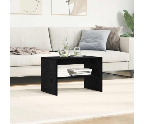 Mueble de TV madera de ingeniería roble negro 60x40x40 cm