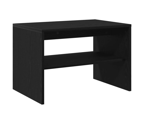 Mueble de TV madera de ingeniería roble negro 60x40x40 cm