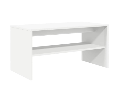 Mueble para TV madera contrachapada blanco 80x40x40 cm