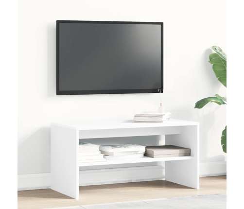 Mueble para TV madera contrachapada blanco 80x40x40 cm