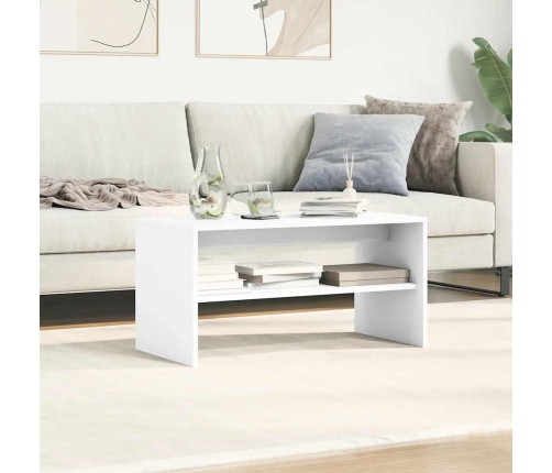 Mueble para TV madera contrachapada blanco 80x40x40 cm