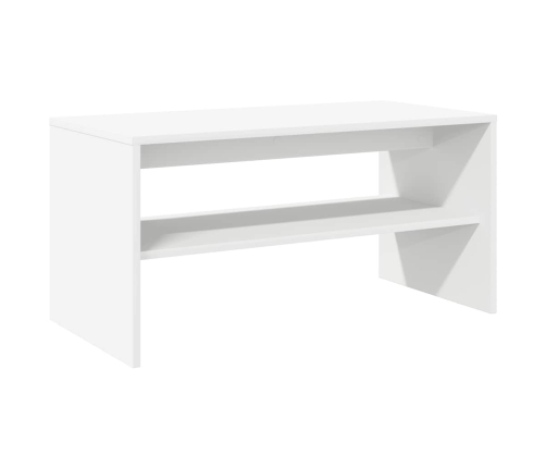 Mueble para TV madera contrachapada blanco 80x40x40 cm