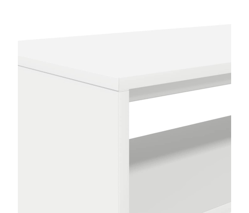 Mueble para TV madera contrachapada blanco 80x40x40 cm