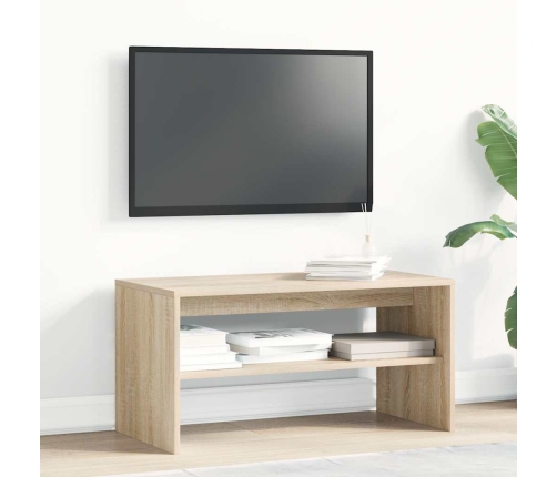 Mueble de TV madera contrachapada roble Sonoma 80x40x40cm