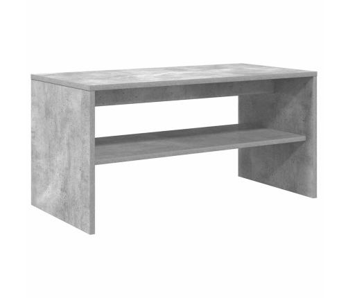 Mueble de TV madera contrachapada gris hormigón 80x40x40 cm