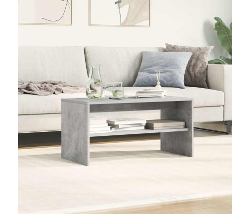 Mueble de TV madera contrachapada gris hormigón 80x40x40 cm