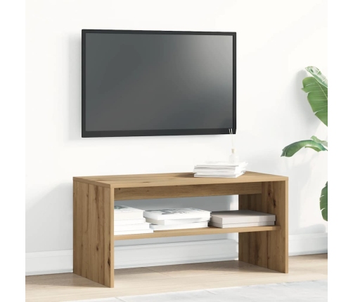 Mueble de TV madera de ingeniería roble artesanal 80x40x40 cm