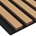 Paneles acústicos de pared 2 uds listones 60,5x60 cm