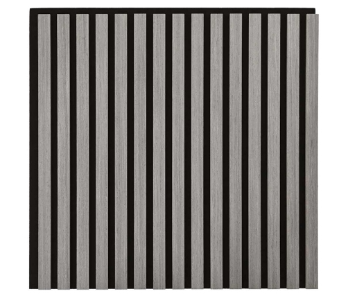 Paneles acústicos de pared 2 uds listones 60,5x60 cm