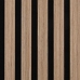 Paneles acústicos de pared 2 uds listones 60,5x60 cm