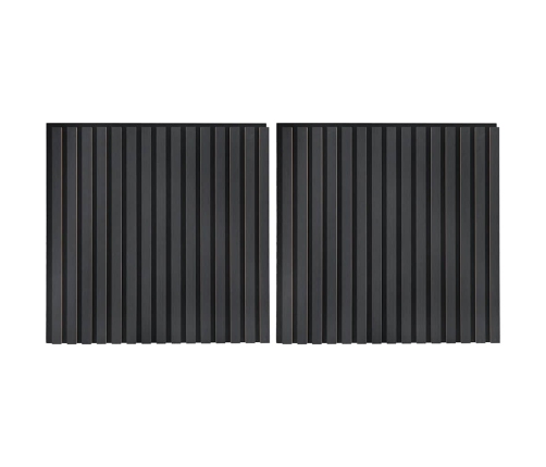 Paneles acústicos de pared 2 uds listones 60,5x60 cm