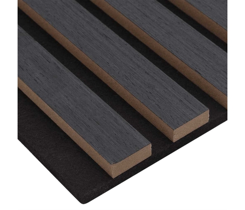 Paneles acústicos de pared 2 uds listones 60,5x60 cm