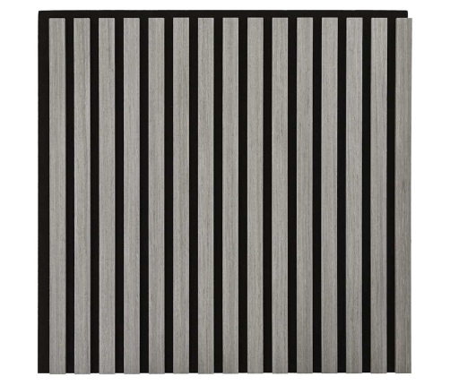 Paneles acústicos de pared 8 uds listones 60,5x60 cm