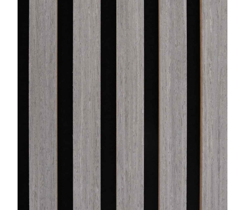 Paneles acústicos de pared 8 uds listones 60,5x60 cm