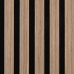Paneles acústicos de pared 8 uds listones 60,5x60 cm