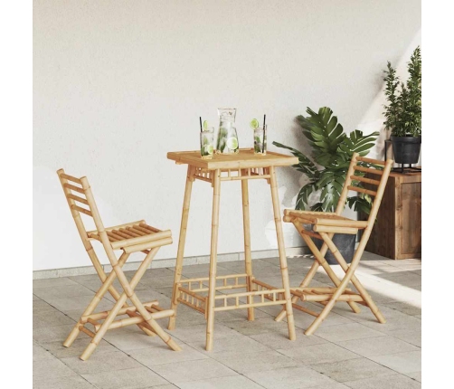 Taburetes de bar para exterior con reposapiés 2 uds. Plegables