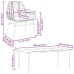 Juego comedor jardín 9 pzas cojines ratán sintético marrón