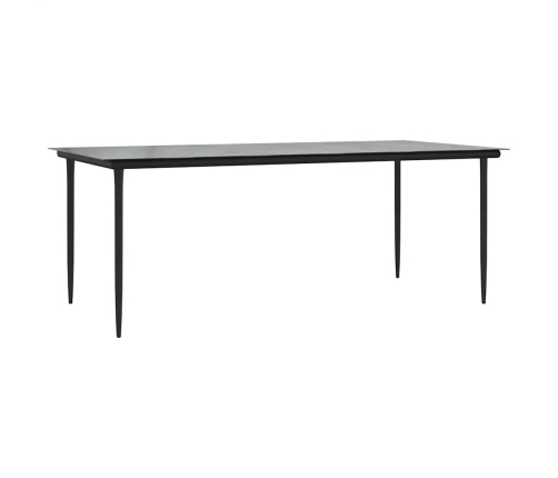 Juego comedor jardín 9 pzas cojines ratán sintético marrón
