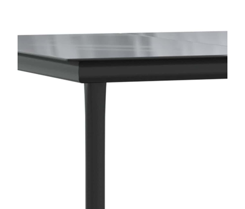 Juego comedor jardín 9 pzas cojines ratán sintético marrón