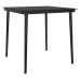 Juego comedor jardín 3 pzas cojines ratán sintético vidrio gris