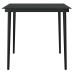 Juego comedor jardín 3 pzas cojines ratán sintético vidrio gris