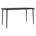 Juego comedor jardín 5 pzas cojines ratán sintético vidrio gris