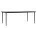 Juego comedor jardín 7 pzas cojines ratán sintético vidrio gris