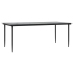 Juego comedor jardín 9 pzas cojines ratán sintético vidrio gris