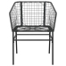 Juego de comedor jardín 5 piezas ratán sintético vidrio negro